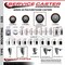 Service Caster 4'' Maroon Polyurethane Wheel Swivel 3/4'' Square Stem Caster Set 2 Brakes, 4PK SCC-SQ20S414-PPUB-MRN-PLB-34-2-S-2 - alternate 4